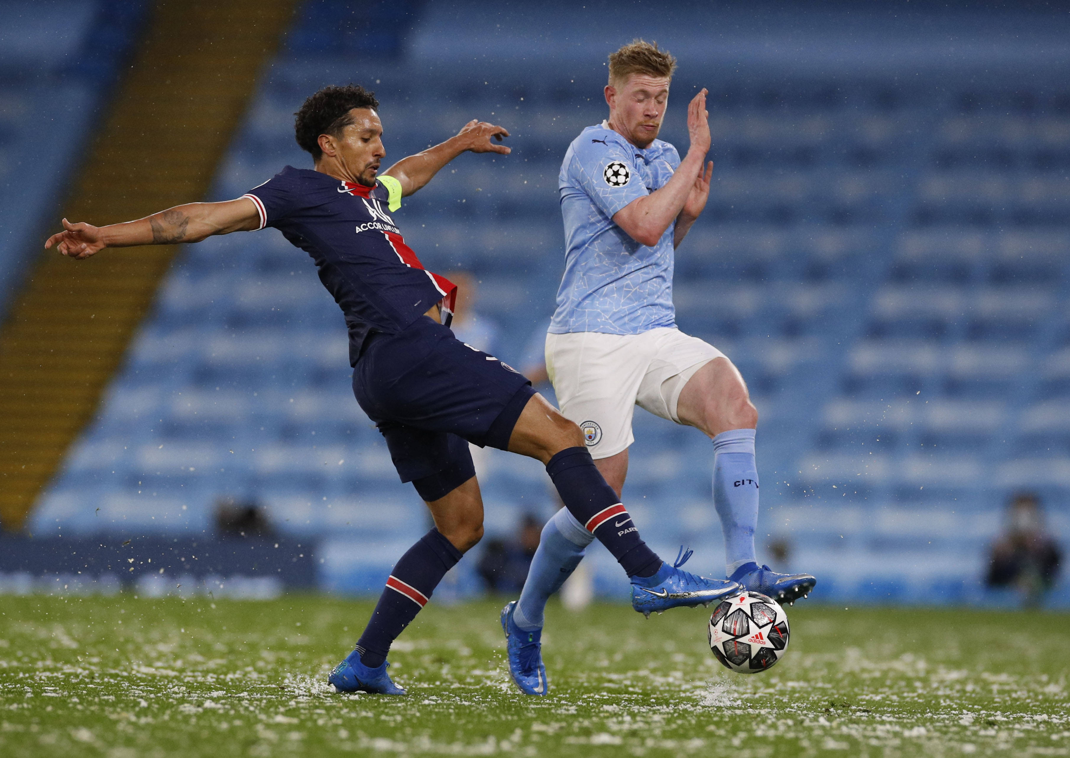 巴黎逆转曼城，马尔基尼奥斯送出助攻